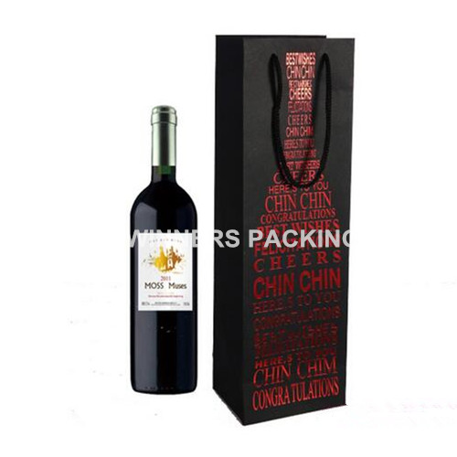 New design eco-friendly paper wine gift bag