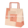 OEM recycled kraft paper bag with handle