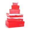Custom different types christmas hard paper gift box with lid - Image 2
