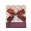 Customized gift cardboard box with ribbon