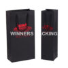 Custom design luxury paper wine bag with printed branding