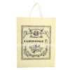 Brown kraft paper bag with printed logo and handle