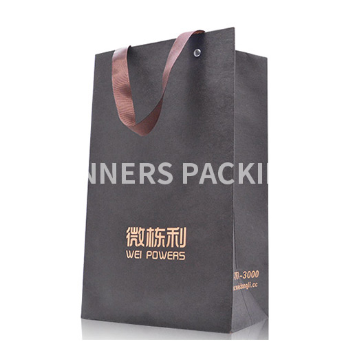 Custom luxury paper shopping bag with printed logo