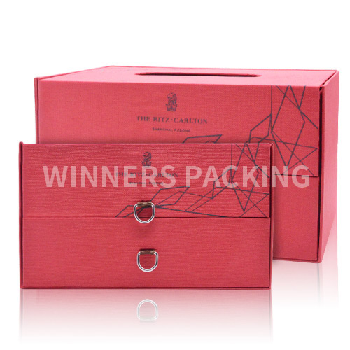 Luxury custom paper drawer packaging box