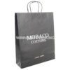 Luxury recycled kraft paper bag with flat handle and custom logo