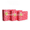 Front view of decorative fancy cardboard Christmas gift box