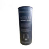 Front view of elegant black cardboard paper tube gift box