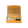 Front view of colored rigid cosmetic gift paper box