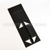 Open view of magnetic foldable gift box in matte black