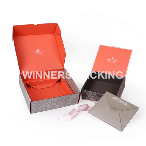 Front view of customized gift box for cosmetics packaging