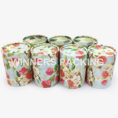 Front view of mail packaging paper tube