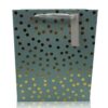 Front view of luxury full gold foil gift bag
