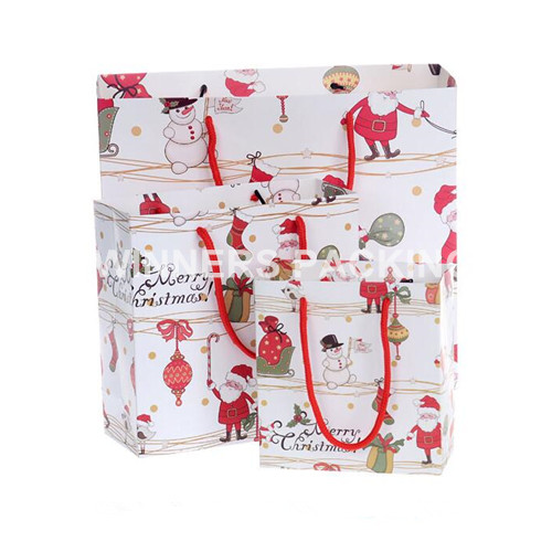 OEM Printed Merry Christmas Gift Paper Bags – Custom Holiday Packaging