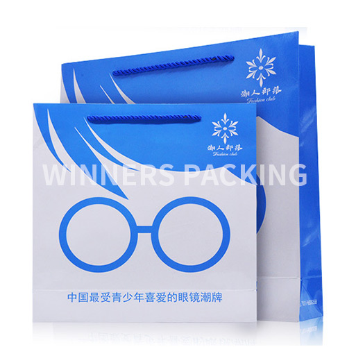 Custom colorful paper shopping bag with OEM logo