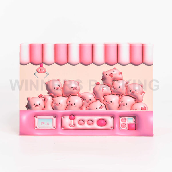 Cute Pink Foldable Gift Box with Cartoon Piglet Pattern – Adorable Packaging