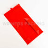 Opened view of red glossy laminated foldable gift box