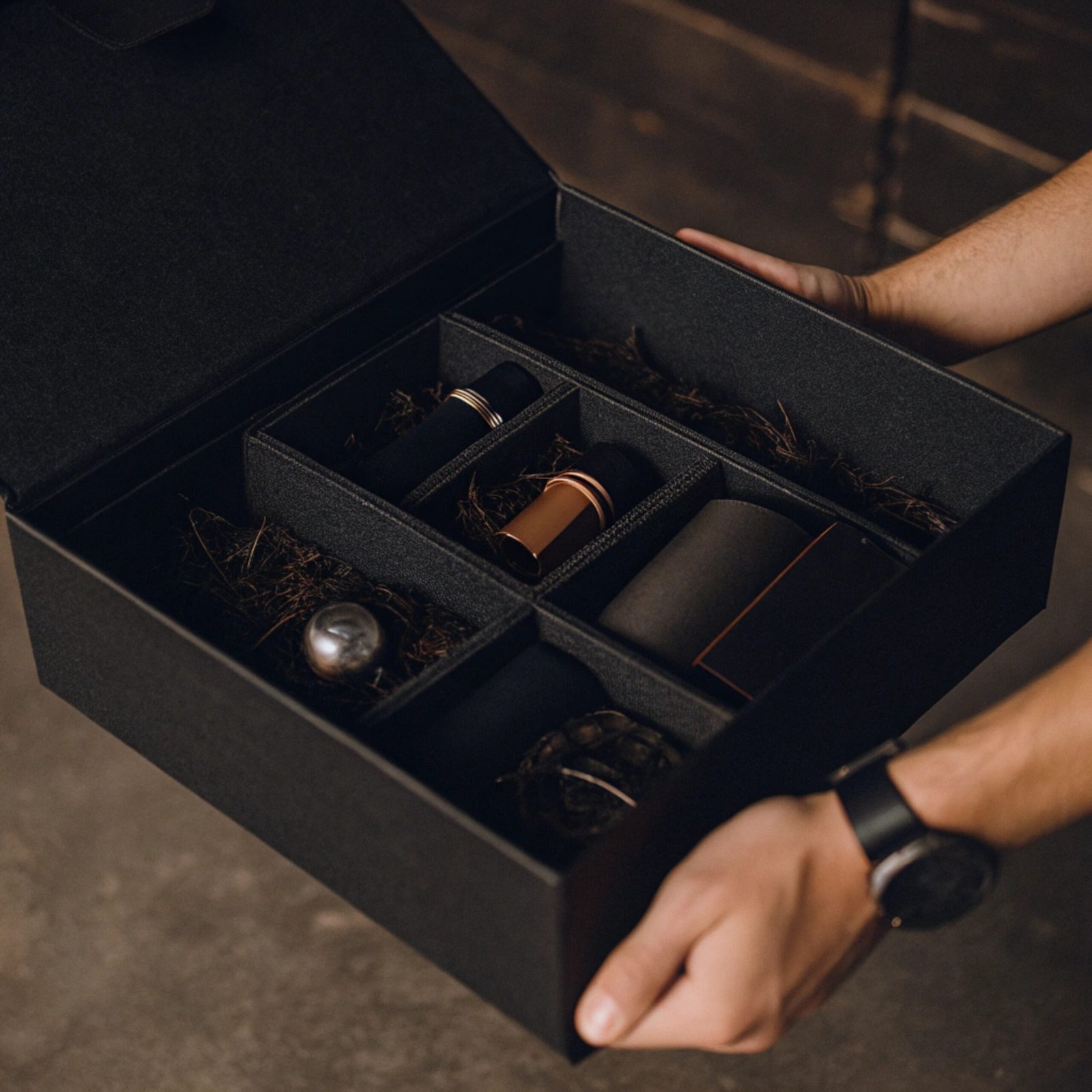 Uses of Rigid Boxes A collection of high-end rigid boxes for various products like electronics and cosmetics