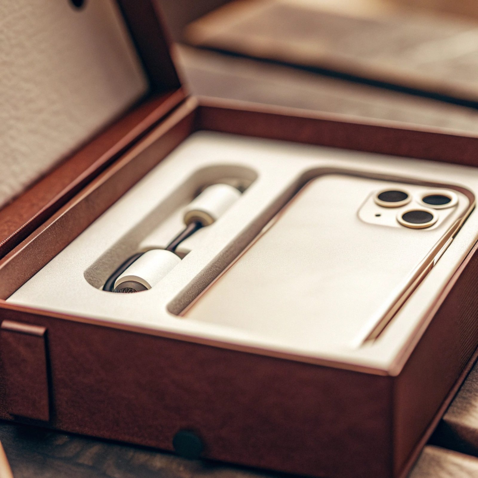 An iPhone box as an example of a rigid box