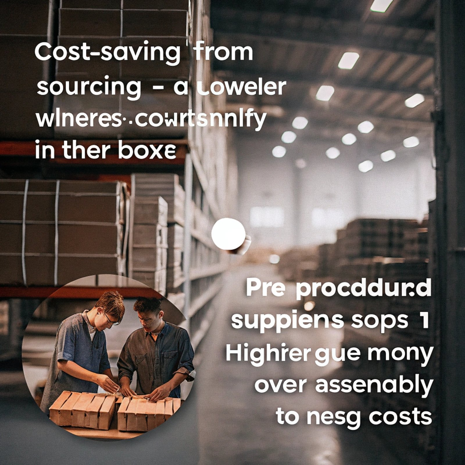 A factory assembly line showing workers pre-assembling packaging boxes